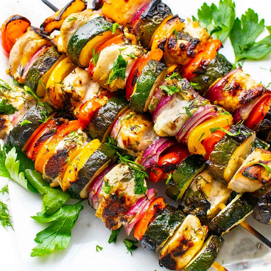 Grilled Veggie Skewers - Real-Food.shop