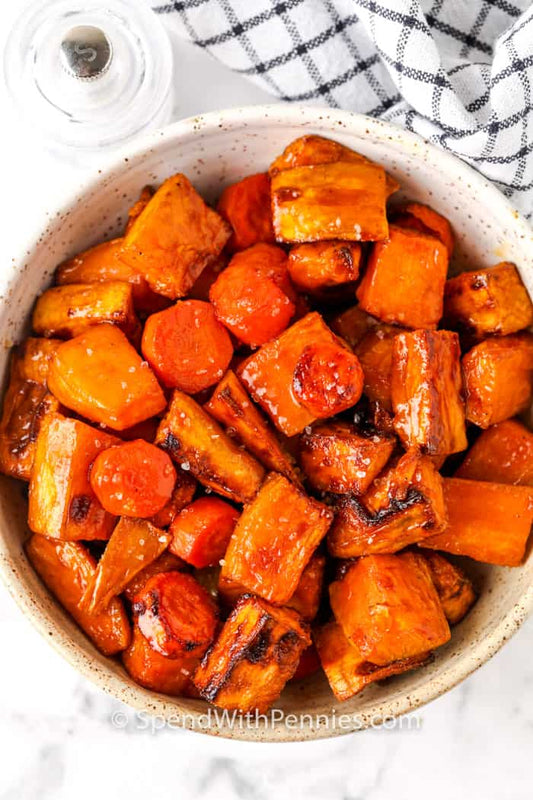 Roasted Sweet Potatoes & Carrots - Real-Food.shop