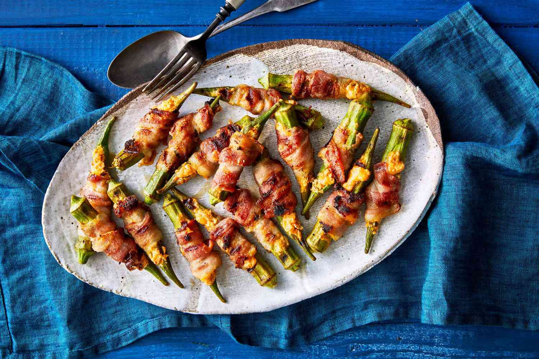 Stuffed Okra Poppers - Real-Food.shop