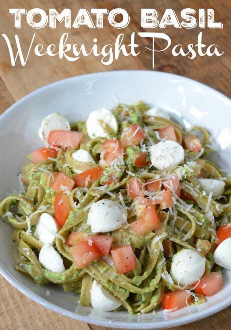 Tomato Basil Weeknight Pasta - Real-Food.shop