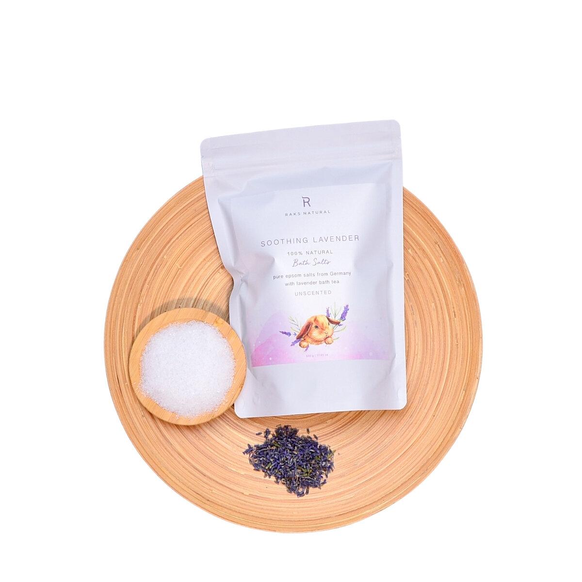 Bath Salt Raks Natural, Soothing Lavender - Real - Food.shop