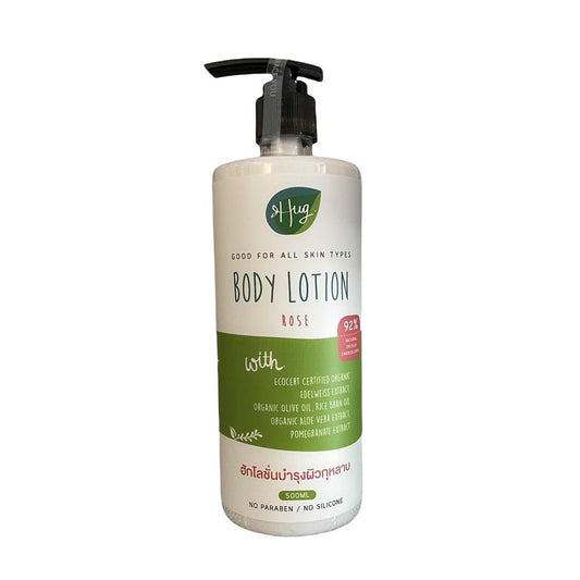 Body Lotion Natural, Hug Organic, Rose - Real - Food.shop