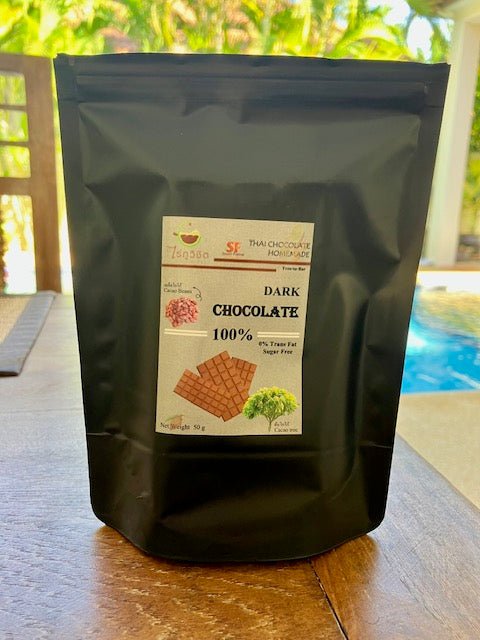 Chocolate Dark 100% Cacao, Organic Sugar Free 50g - Real - Food.shop