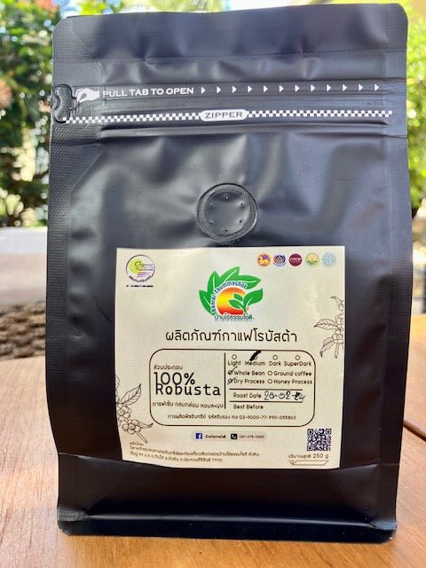 Coffee Robusta Organic, Medium Roasted 250g - Real - Food.shop