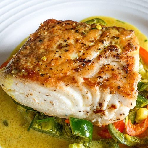 Halibut Steaks With Skin, Wild Caught, from the Atlantic 1 Kg. - Real - Food.shop