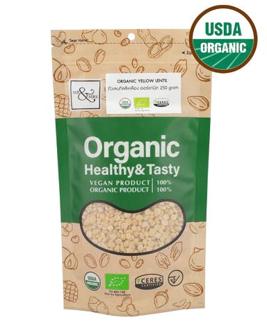 Lentils Yellow Organic 250g - Real - Food.shop