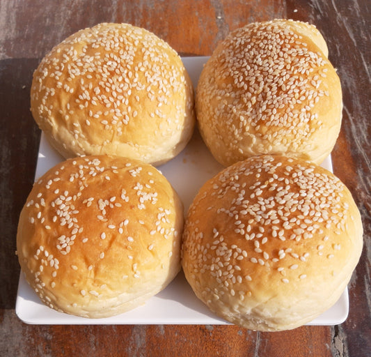 Potato Buns, classic, locally, handcrafted, 4 pc. - Real - Food.shop