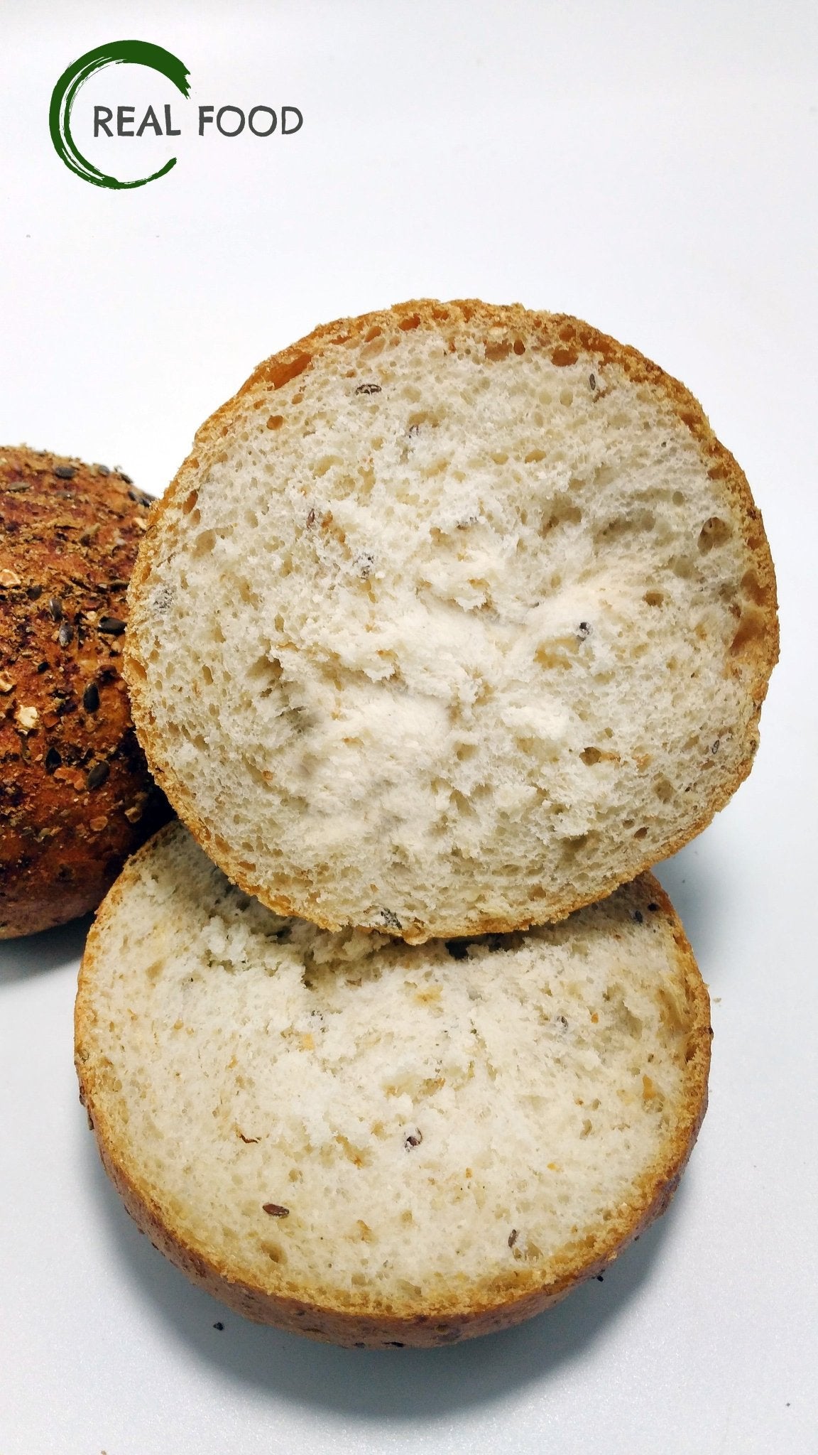 Rolls, Coarse Whole wheat, 1 pc. - Real - Food.shop