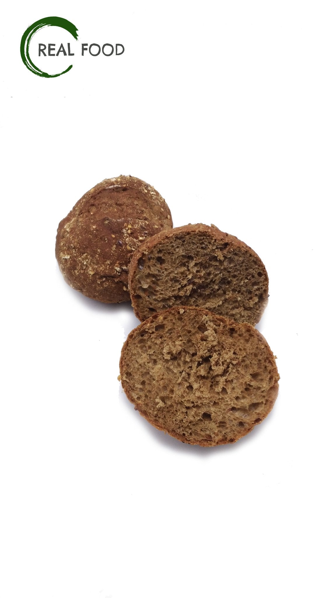 Rolls, dark rye, 1pc - Real - Food.shop