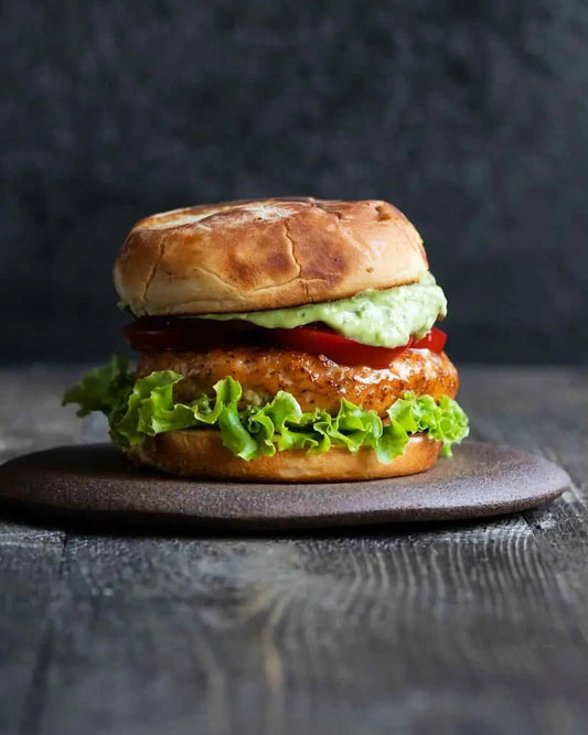 Salmon Burger from wild caught salmon 4 pc - Real - Food.shop