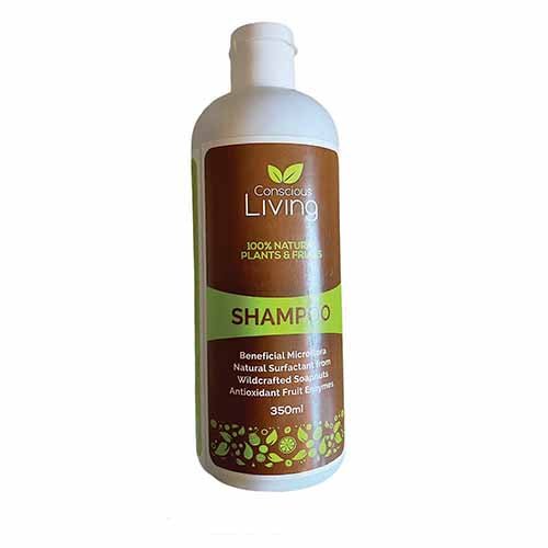 Shampoo 100% Natural, conscious living, refillable bottle, 350 ml, - Real - Food.shop