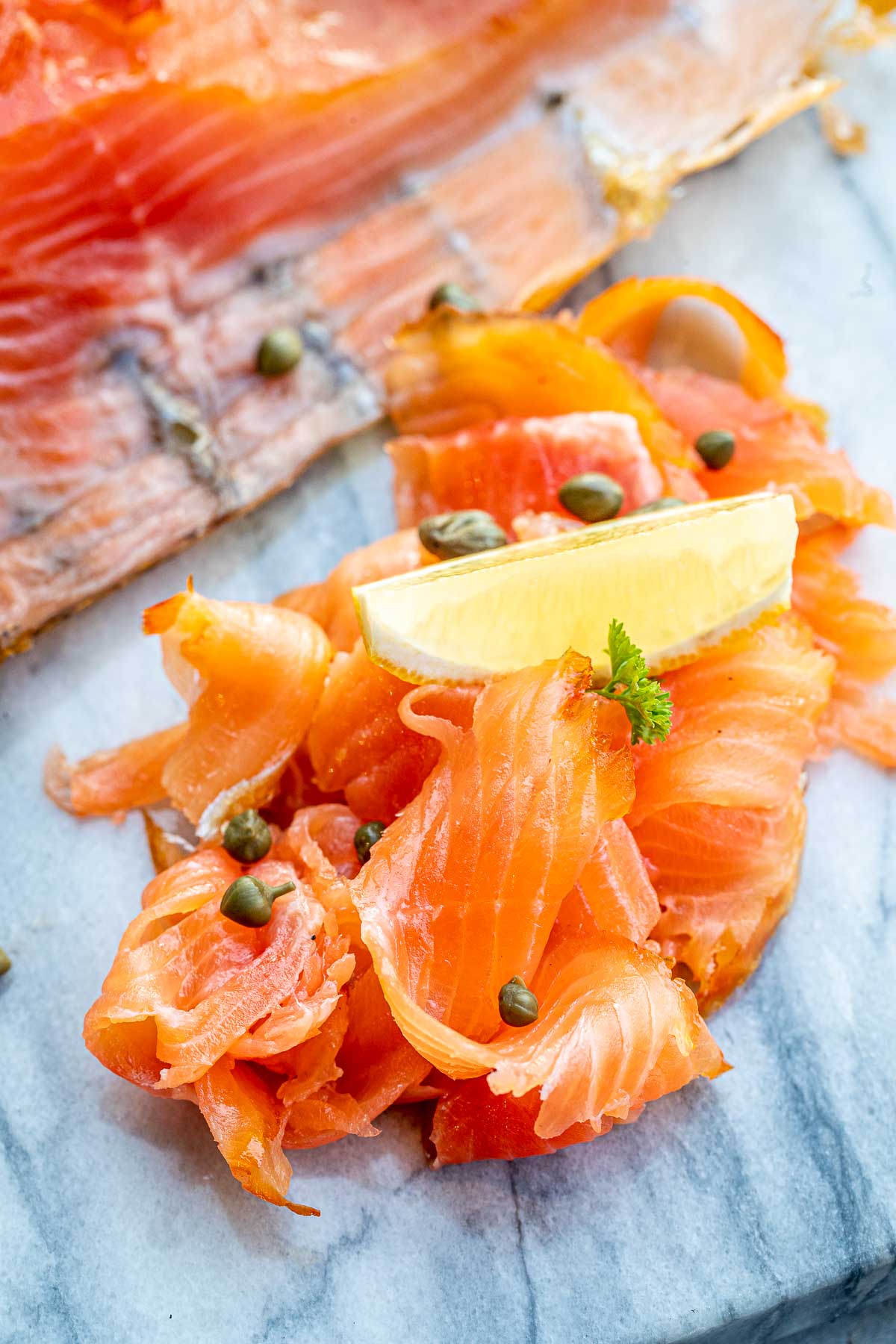 Smoked Salmon, Bering Sea, Wild Caught, Line Fished, 100g - Real - Food.shop