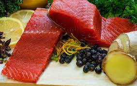 Sockeye Salmon Steaks, Wild Caught, Line Fished, ca. 200g - Real - Food.shop