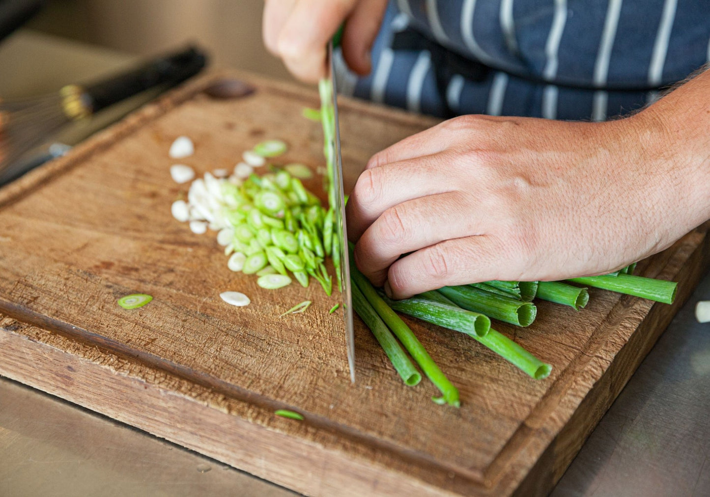 Spring Onion organic chopped frozen, 100g - Real - Food.shop