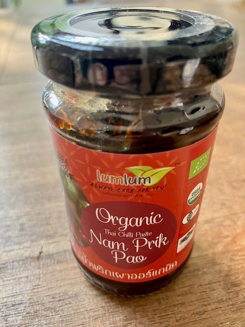 Thai Chillie Paste Organic, Nam Prik Pao 120g - Real - Food.shop