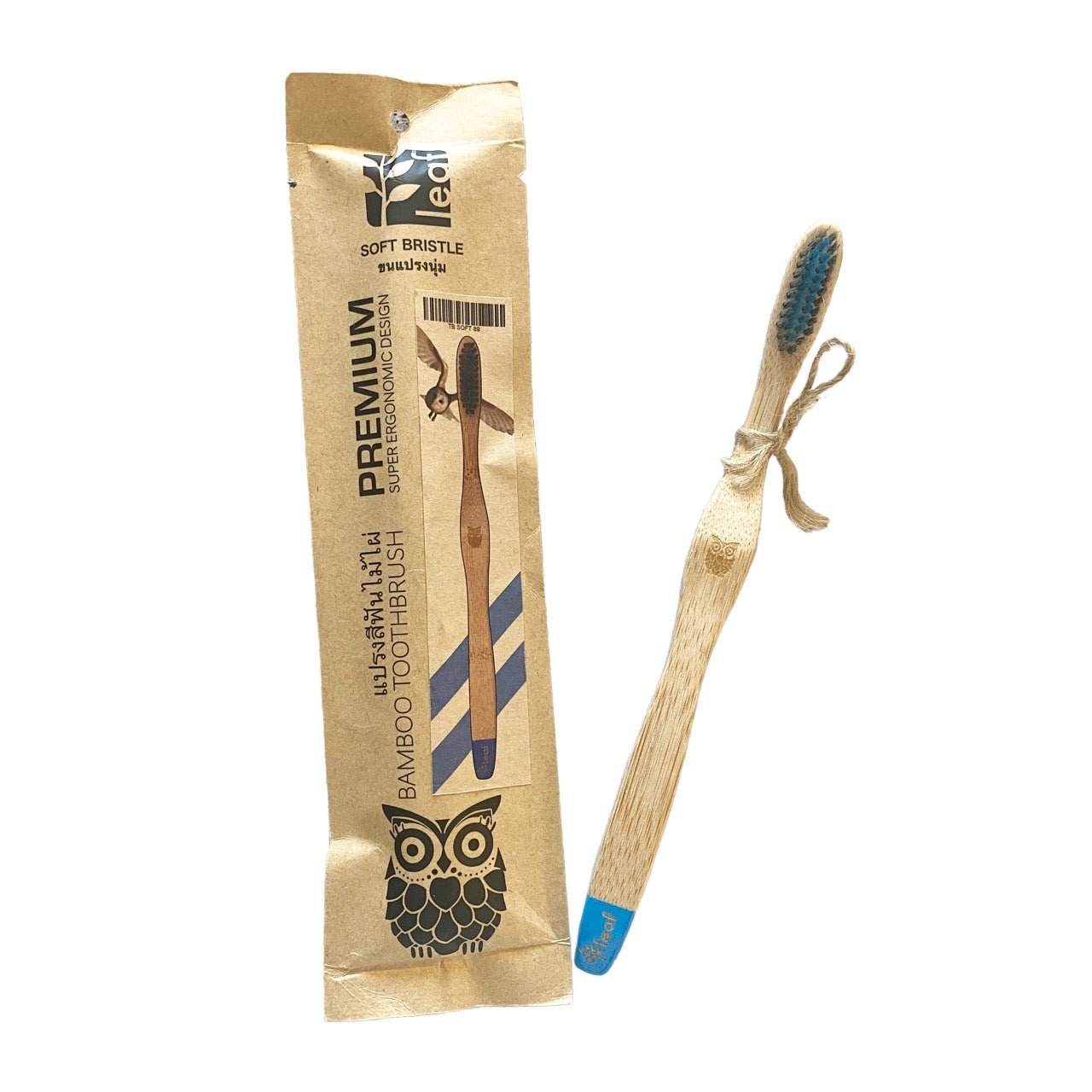 Toothbrush Bamboo Natural , soft bristles - Real - Food.shop