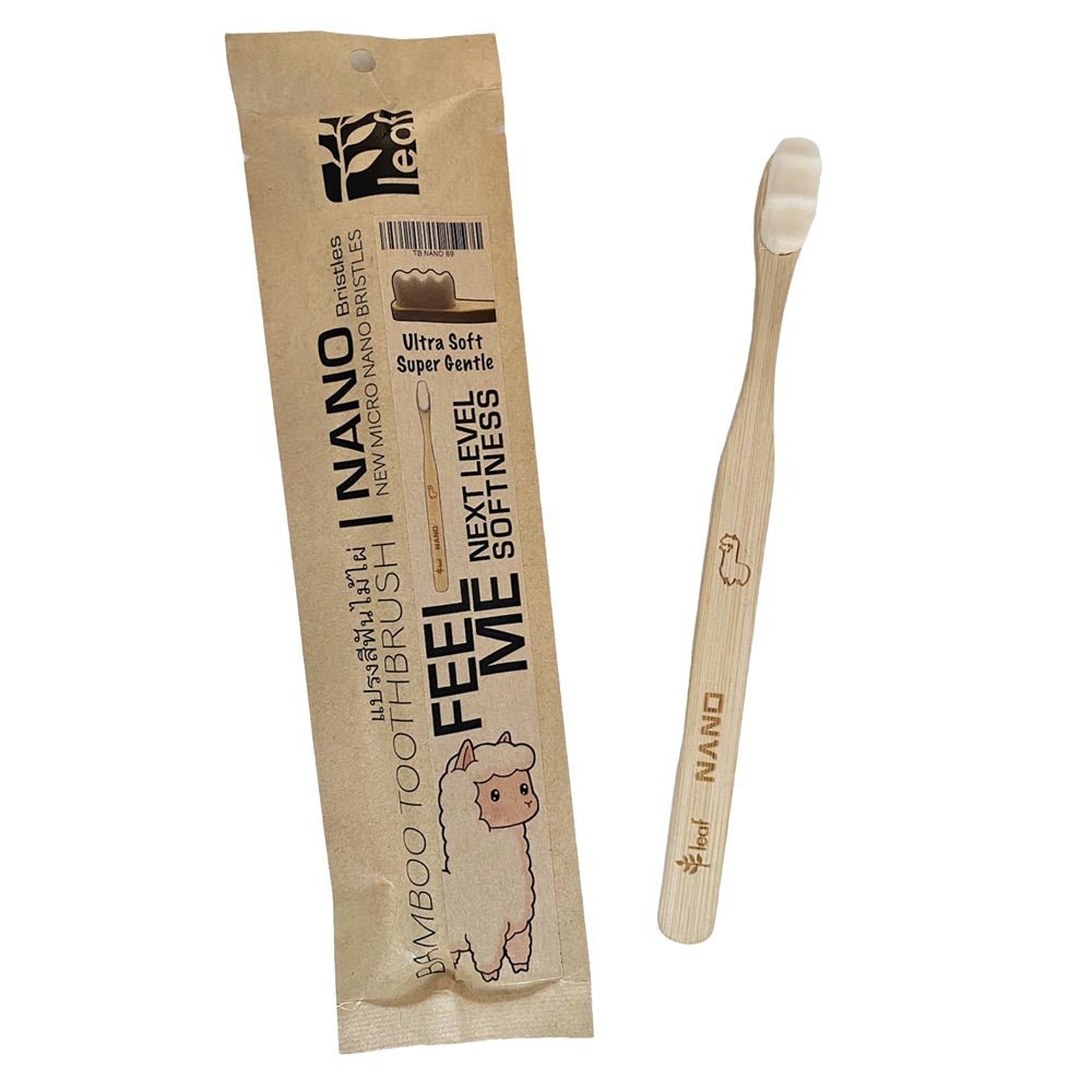 Toothbrush Bamboo Natural, with 20 000 ultra soft bristles - Real - Food.shop